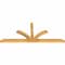 Ekena Millwork Richland Rough Sawn Timber Gable Bracket, Western Red Cedar, 96"W x 40"H x 4"D x 4"F, 10/12 Pitch GBW096X40X0404RIC00RWR - alternate 5